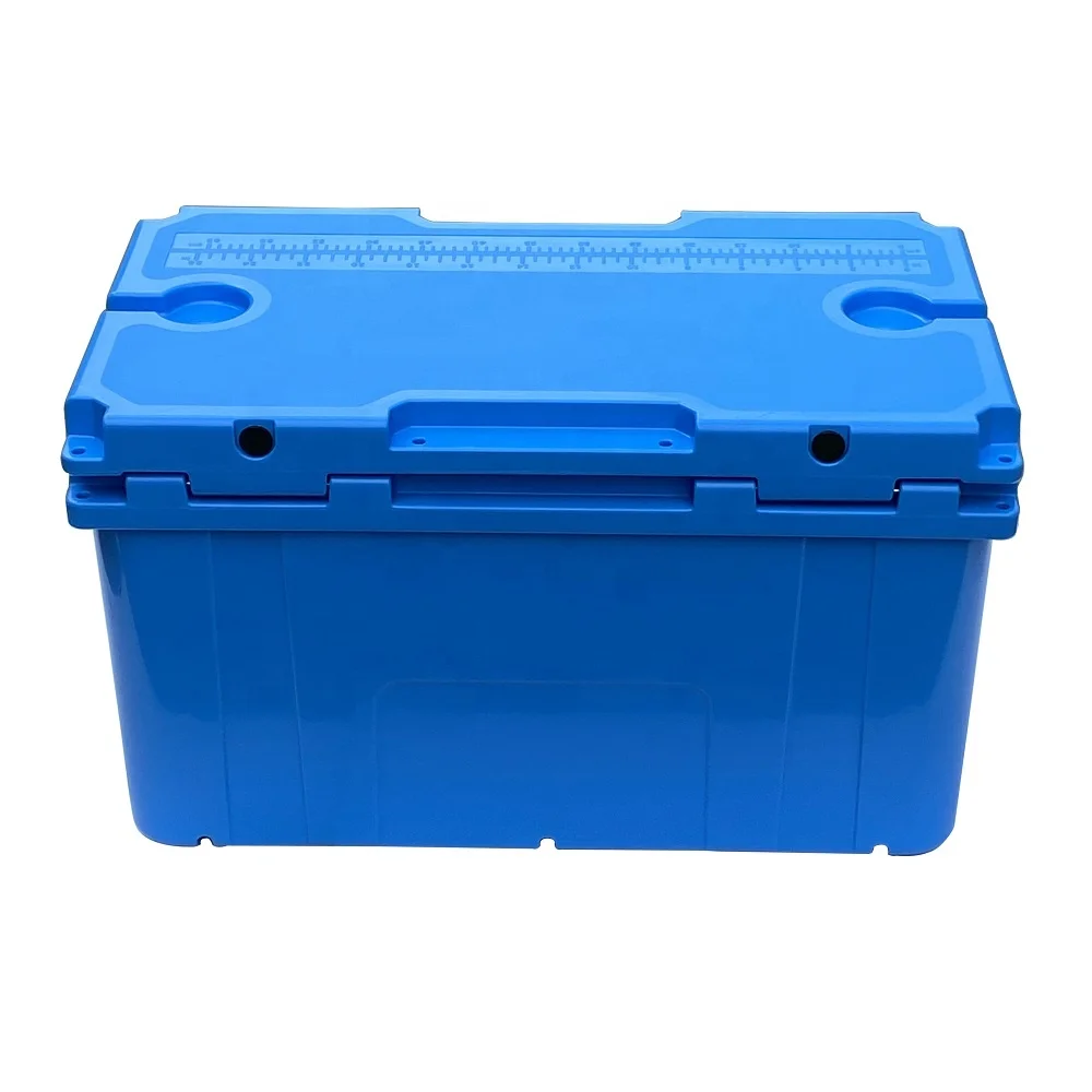 Transport Storage Box 80l White Rotomolded Dry Ice Container Heavy Duty Plastic Food Custom PE Insulated Lunch Box Molded Letter