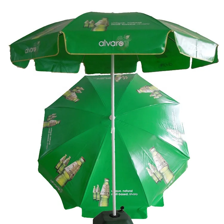 Promotional Big Beach Sun Umbrella Pvc Mtn Beach Umbrella Parasol