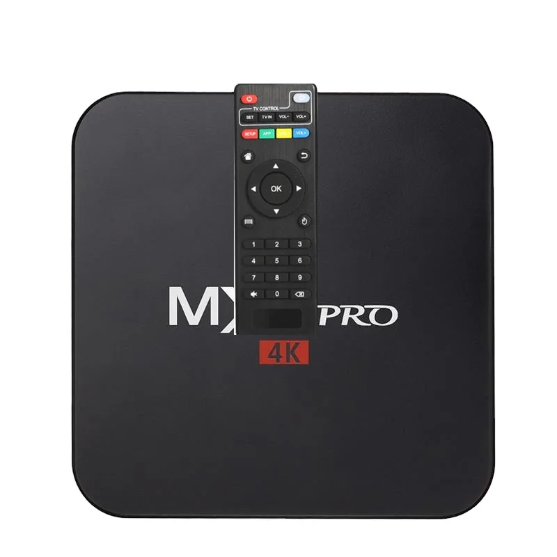 Factory Directly Android 7.1 Smart Digital OTT TV Converter Box  Mx  PRO Amlogic S905W Quad Core Set Top Box H.265 HD
