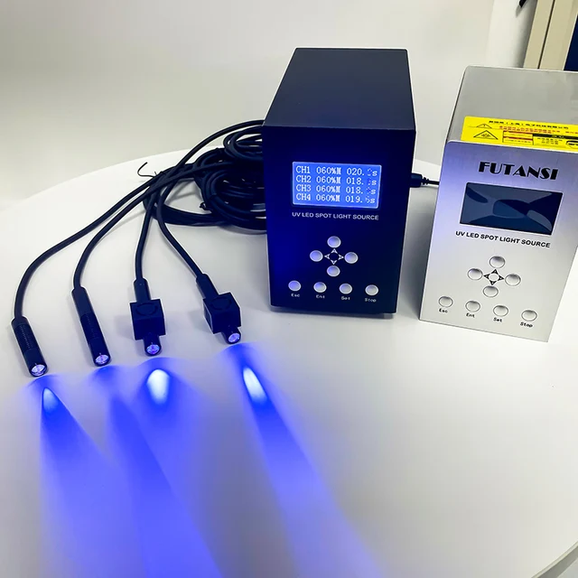 Futansi 6mm 3W High Power 365nm 385nm 405nm led point curing systems for curing UV curable material