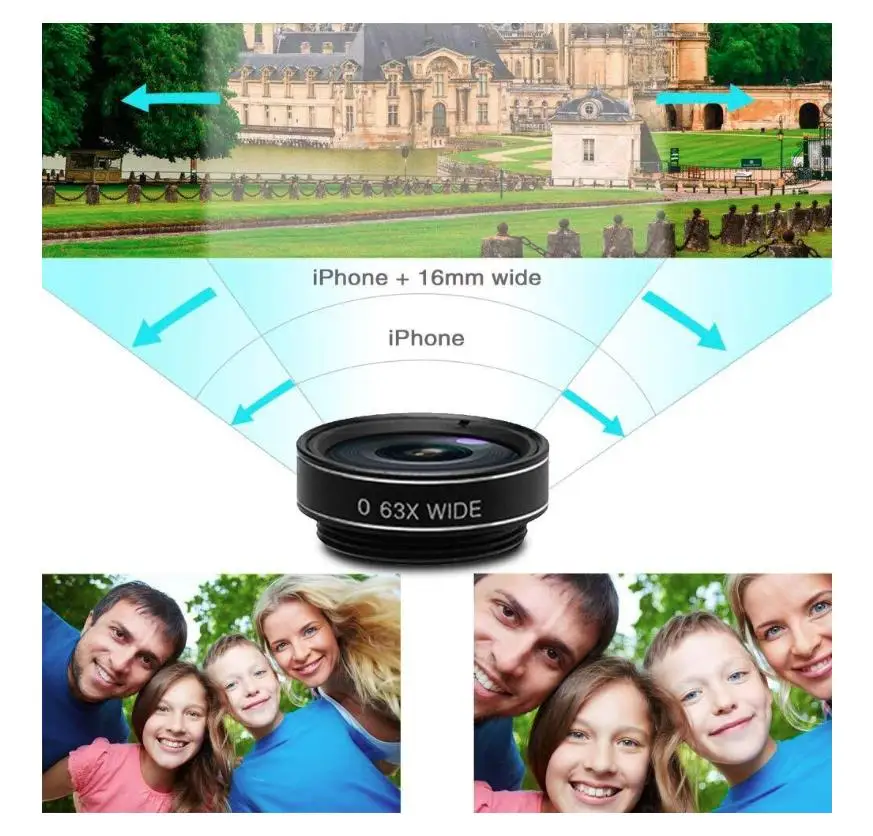 10 In 1 Professional Camera Lens Kit Fish Eye Lens Wide Angle Macro