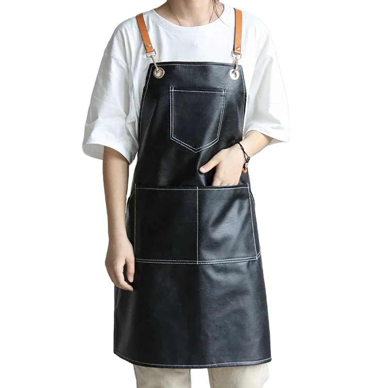 Apron home kitchen cooking work clothes restaurant waiter hair stylist manicure men and women apron custom printed logo