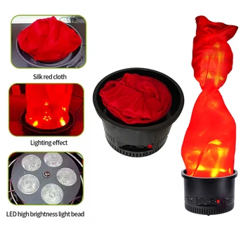 Popular Red Artificial Silk  LED Fire Flame Effect Stage Lights Fire Machine  for Indoor Outdoor Party DJ Performance Halloween