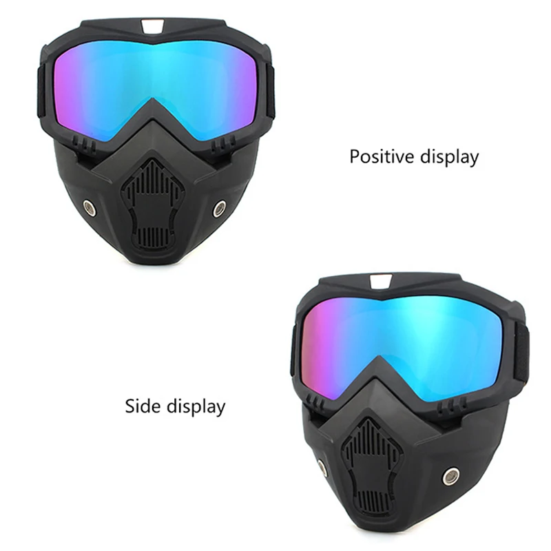 Tactical Cycling Goggles Mask Uv Proof Windproof Anti-fog Protective ...