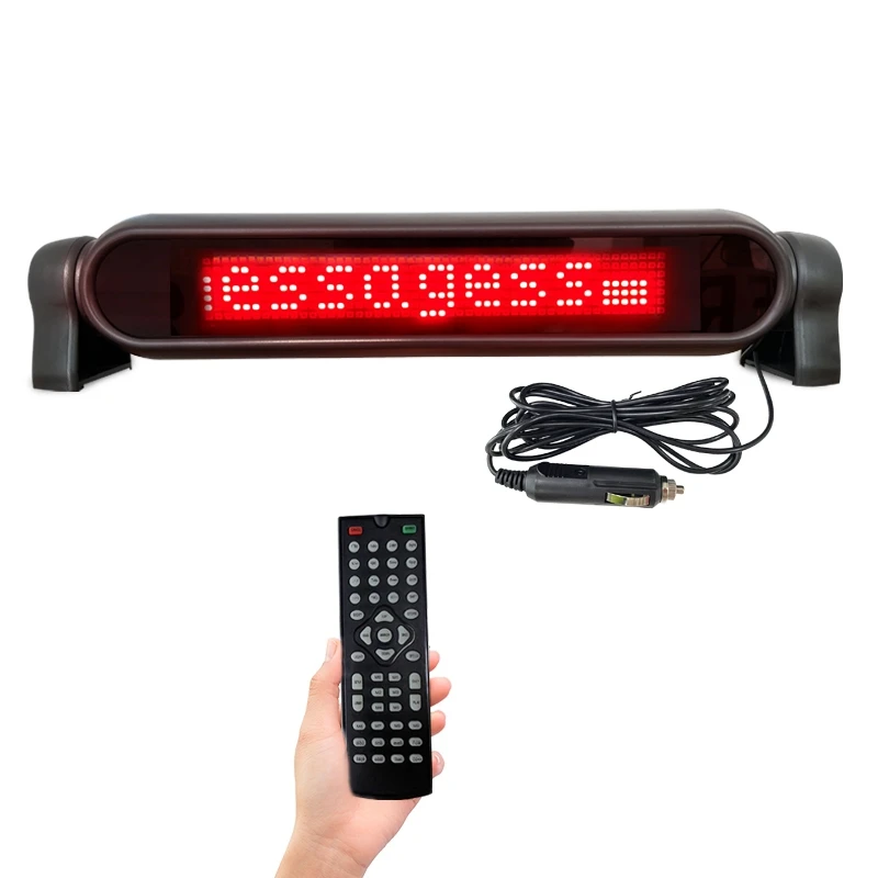 12V車の窓デジタル広告スクロールLEDサインボードデジタルLEDパネル