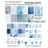 D Voile bleu enveloppé de nuages ​​bue