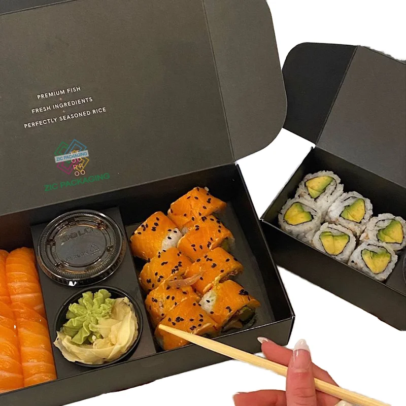 Großhandel Papier-Sushi-Boxen Lebensmittelecht Individuelle Boxen mit Logo-Verpackung| Alibaba.com