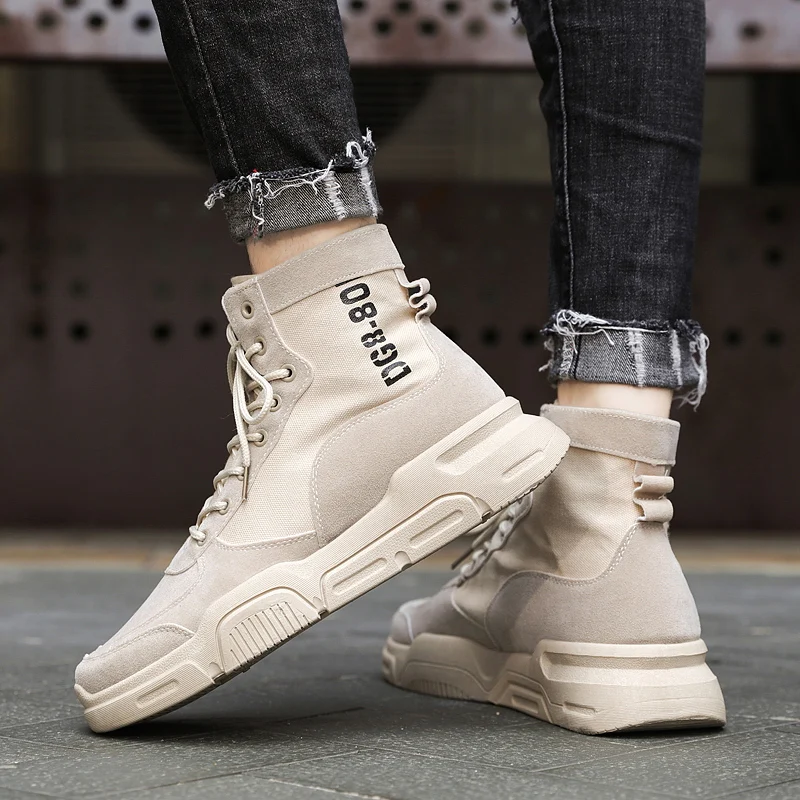 Customized 2024 Fashion Ankle Bot Erkek Desert Boots for Men Botas Para Hombre