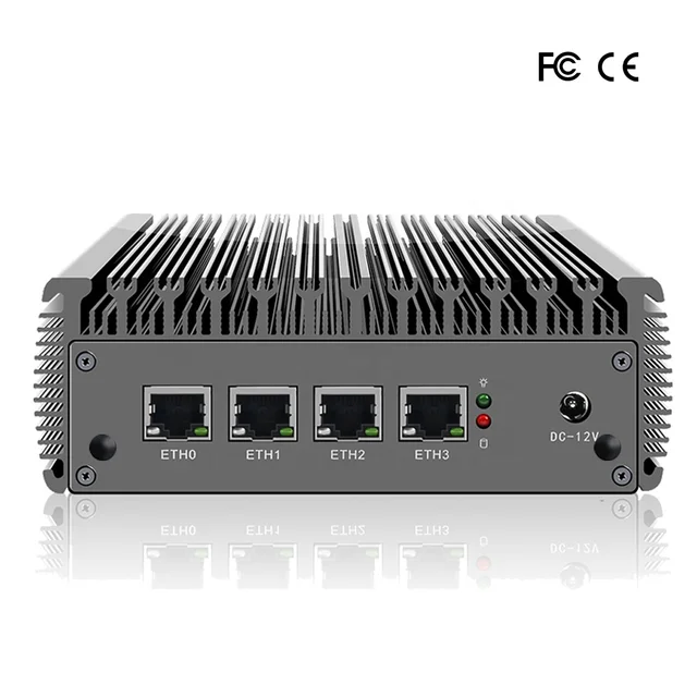 12th Gen N100 pfSense Firewall N5105 Router 4x i225 i226 2.5G LAN 2x DDR4 NVMe Industrial Fanless Mini PC 8GB SSD 4xUSB UK New