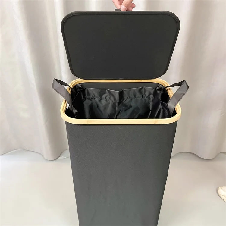 Wholesale Household Foldable Storage Fabric Hamper Laundry Basket