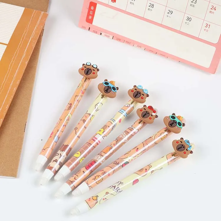 Penna gel cancellabile con animali simpatici per bambini_voghion.com