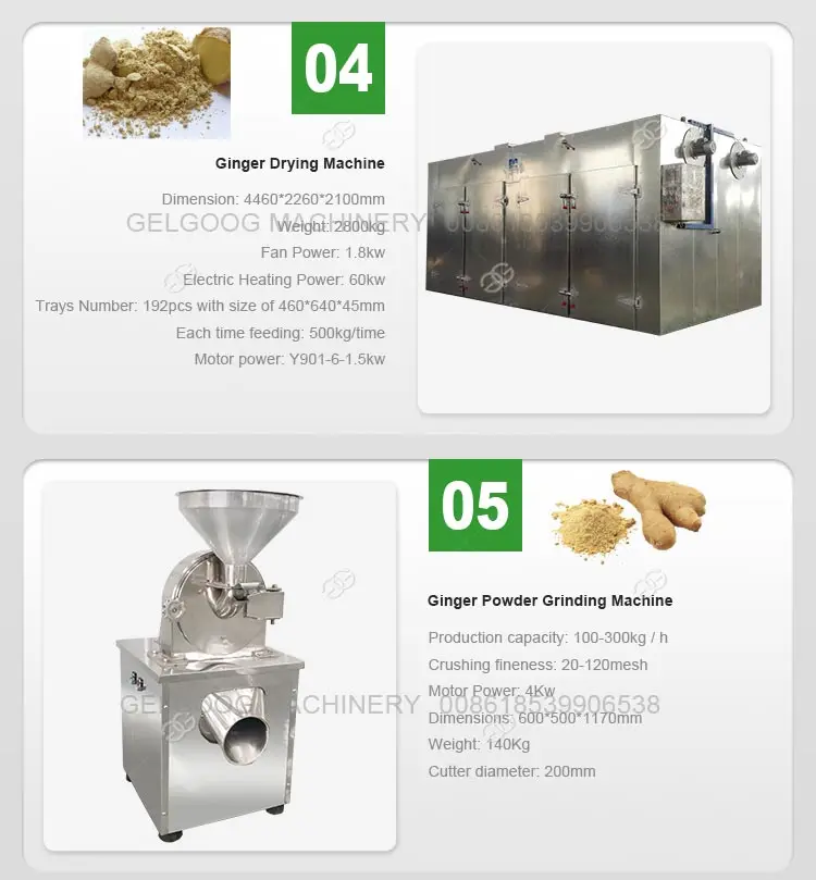 Gelgoog Manufacturer Automatic Ginger Powder Processing Machine Dry Ginger Onion Garlic Powder