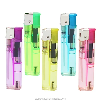 Wholesale refillable available alloy valve plastic smoke electric cheap thin fire lighter