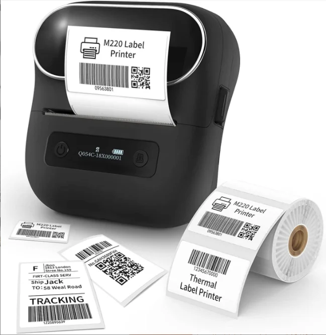 Phomemo M220 M200 Label Printer 80mm Width Printing Sticker Printer  Label Maker Machine Label Printer
