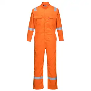 Factory Price  Cotton Engineer Working Fire Retardant Coverall Mechanic FR Reflective Work Uniforms Coverall