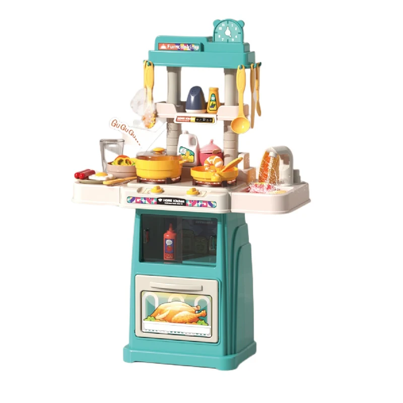 2023 Newest Design Modern Kitchen Toy Set Pretend Play Plastic Kids