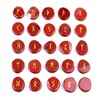 25 piezas de jaspe rojo