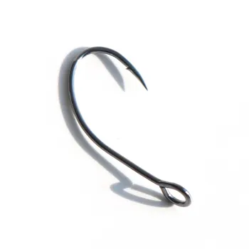 Big Eye Single Hook, Stream Trout Iron Plate Hook, Anti-corrosion Reinforced Black Nickel Fishing Hook – Hooks – view 2