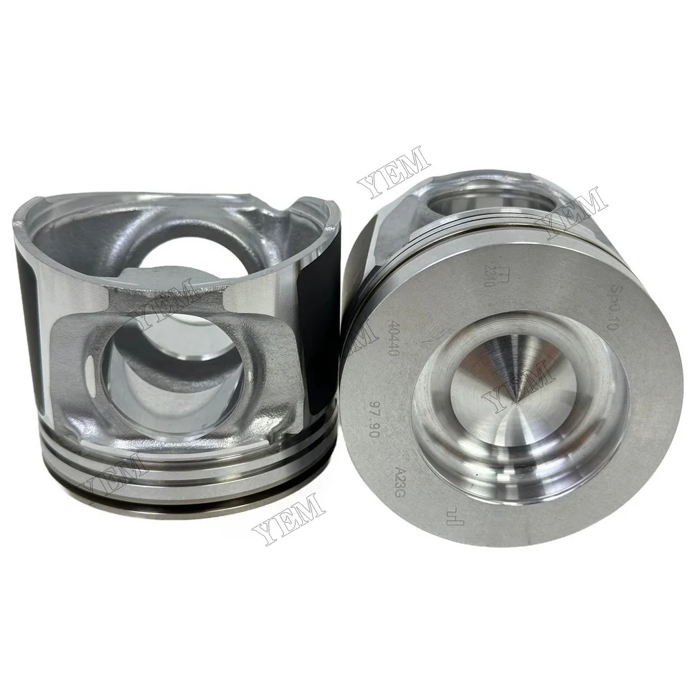 Piston Compatible for Volvo D6E Engine Parts Replaces 4