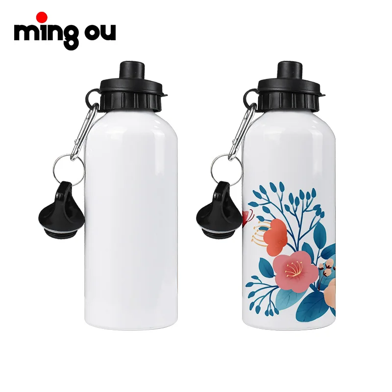 600ml Blank Sublimation Water Bottle Aluminum Sport Bottle for Summer Outdoor