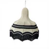 Beige color + black fringe