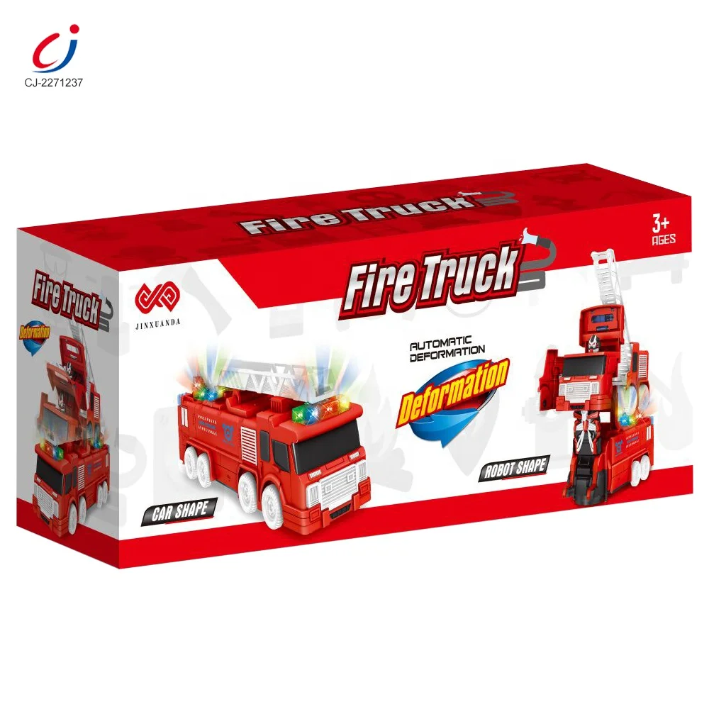 Set 2 Auto Robot Trasformabili A Collisione - Giocattolo Per Bambini Che Si Deforma Da Solo, Regalo Compleanno, PVC 13 Cm
