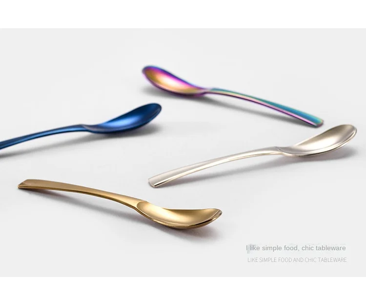 304 Stainless Steel Flange Wire Titanium-Plated Rose Gold Knife Fork and Spoon Four-Piece Tableware Set Western Food Hotel Steak