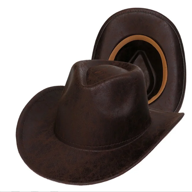 Мужская ковбойская шляпа с широкими полями