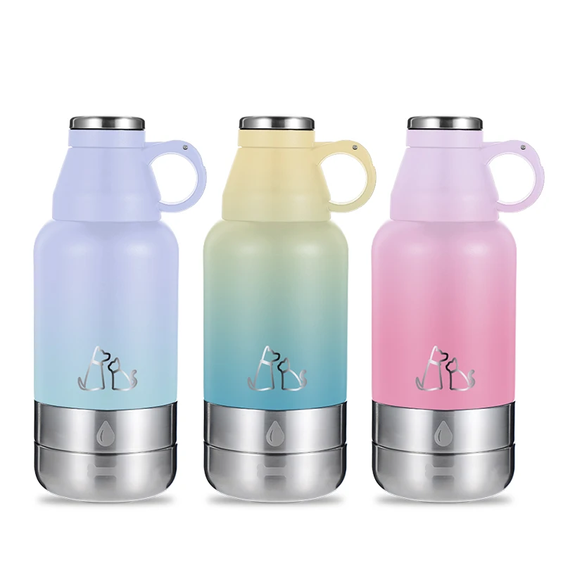 New Design Dog Water Bottle Dog Bowl Feeder Tritan Water Bottle With