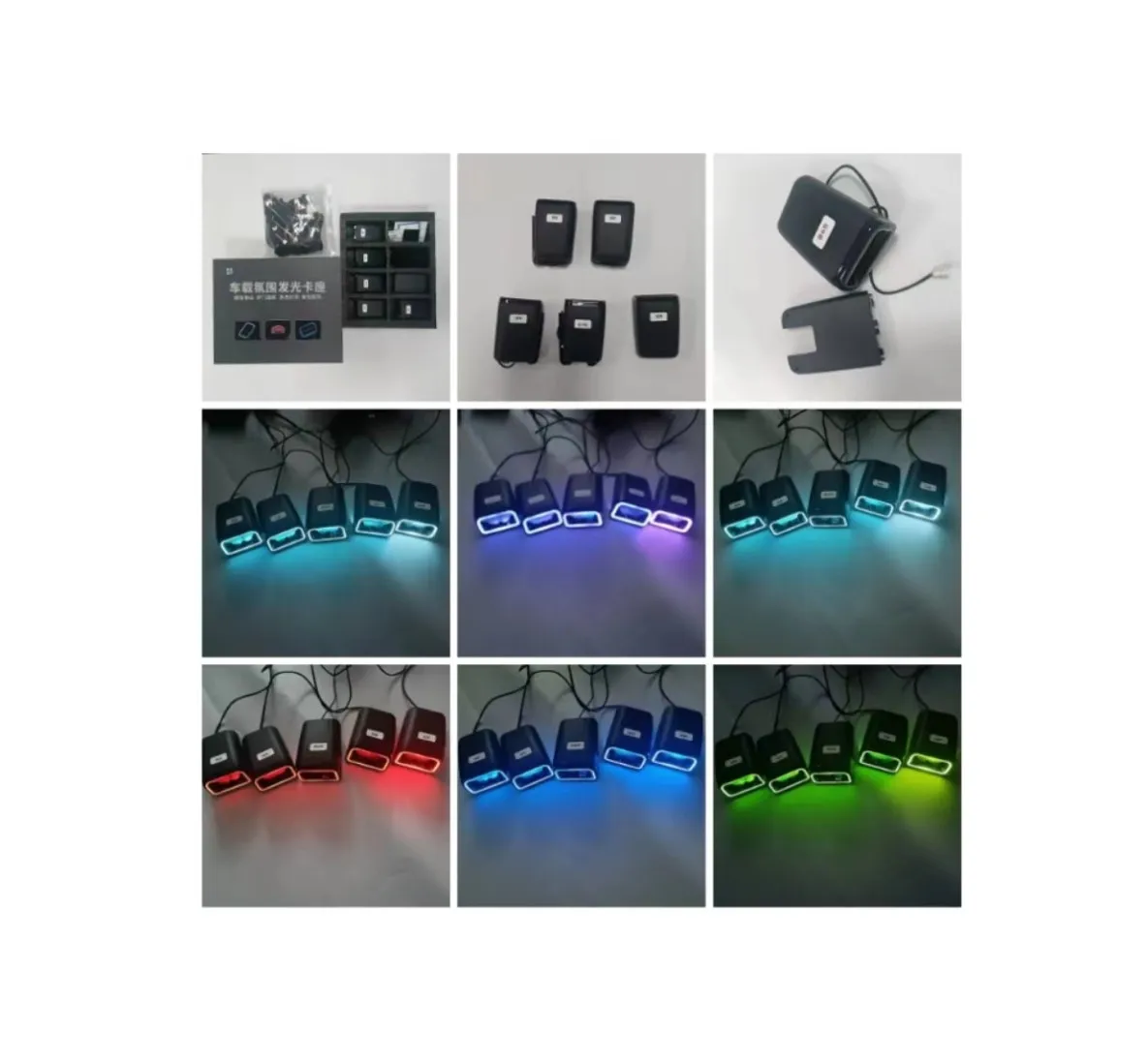 2023 The Most Popular Custom Car Ambient Light Car Seat Belt Glow Seat Led Light For Tesla Model