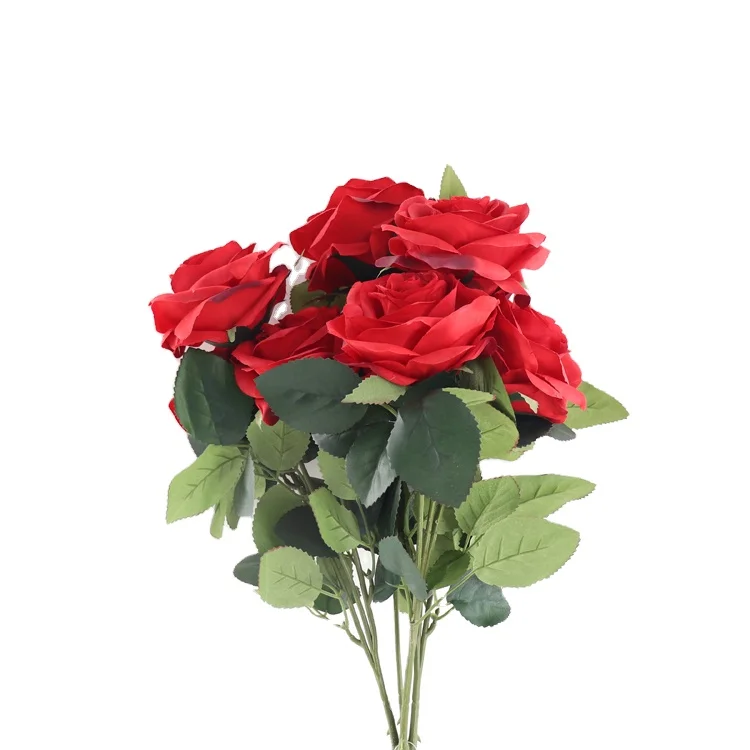 artificial silk rose flower simulation roses 10 heads artificial