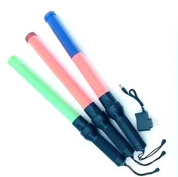 26cm Verkeersstok Led Veiligheidscommando Waarschuwing Stick Brandbestrijding Nood Fluorescerende Staaf Rood