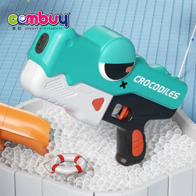 Recargable cocodrilo juego de tiro pistola de agua eléctrica