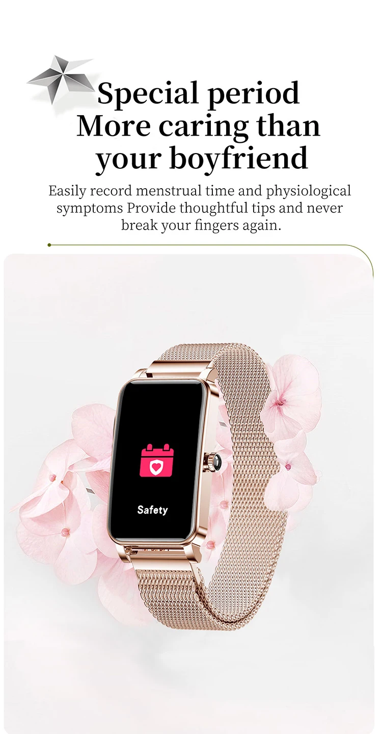 ZX19 Women Smart Watch - IP68 Waterproof & Fashionable