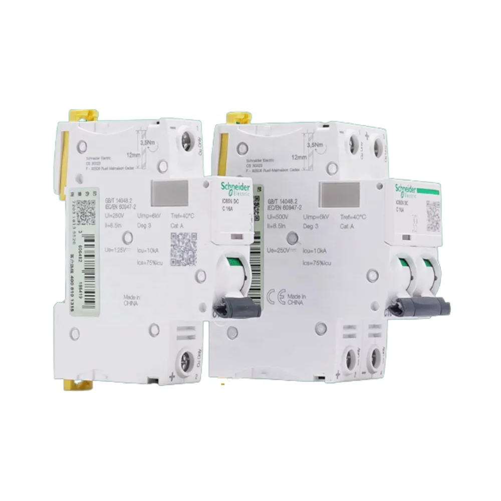 施奈德微型RCBO/MCCB断路器20A DC 1P/16A 63A 3P IC65L D16A Andeli 16a 63a 3p Mcb ...