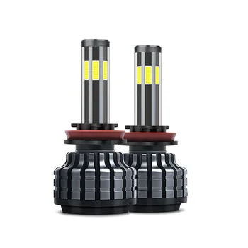 CANbus H1/H3/H7 H4/9003 Cob Chip 6-Sided LED Headlight Condition New