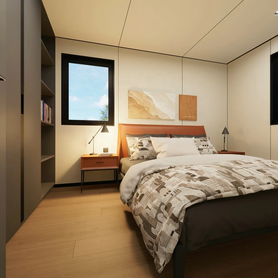 Fast Delivery Modular Prefab 20ft Expandable Modern Steel Container House Tiny Home with Three Rooms Great Space Use