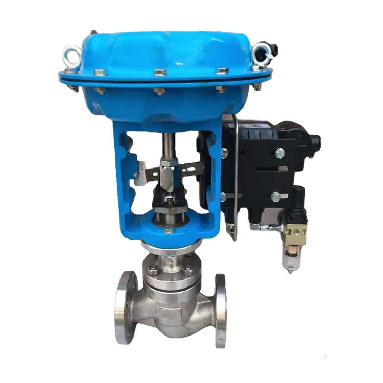 Factory Directly Sells DN20 Operated Pneumatic Diaphragm Single Air Control Steam Global Valve with Positioner