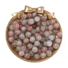 Cuentas de Vidrio Esmaltado de 10mm - Rosa Blanquecino