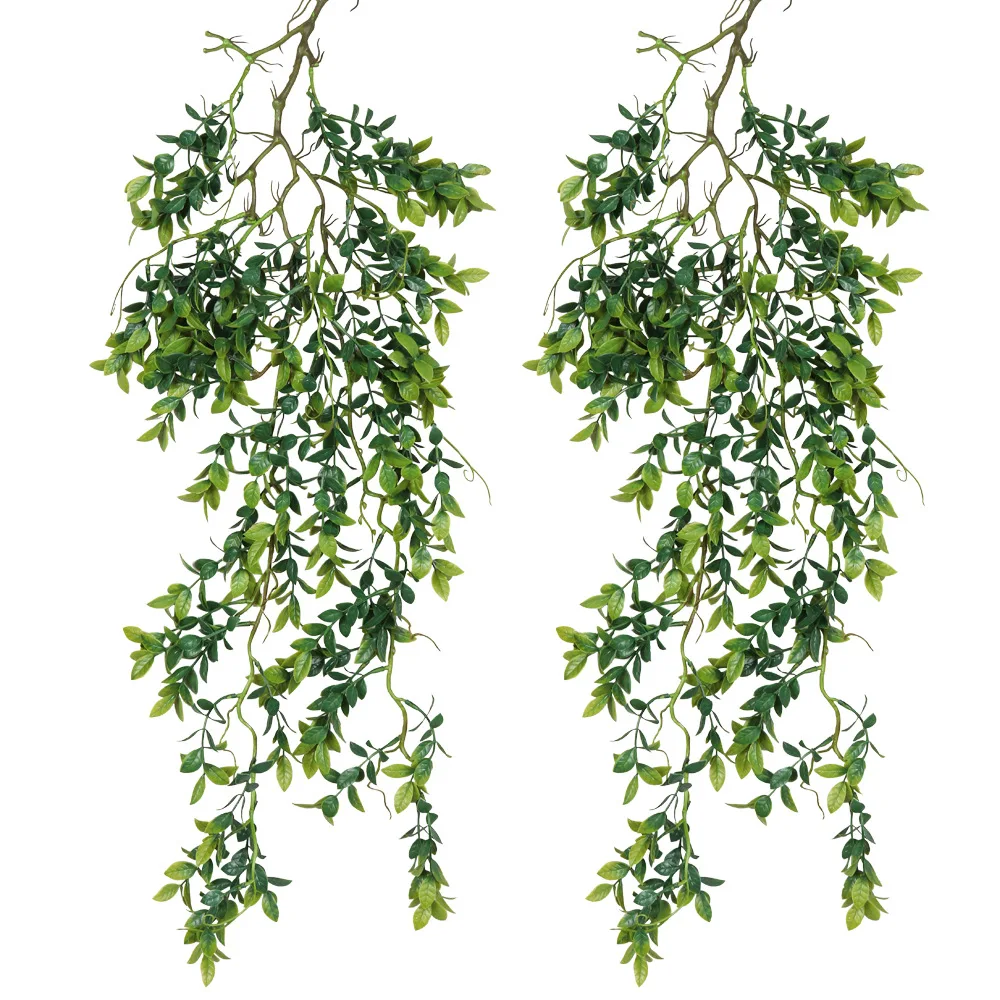 Artificial Willow Leaves Vines Fake Silk Hanging Willow Plant Greenery