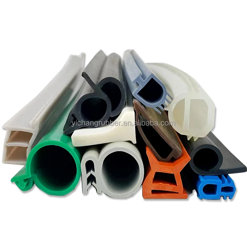 Industrial Profile Sealing Silicone Strip  Steam Room Oven Door and Window High Temperature Resistant Rubber Strip