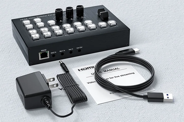 Live Streaming Video Switcher Video Cast Switching & Replay Controller Video Mix Broadcast Switcher Video Splitters & Converters