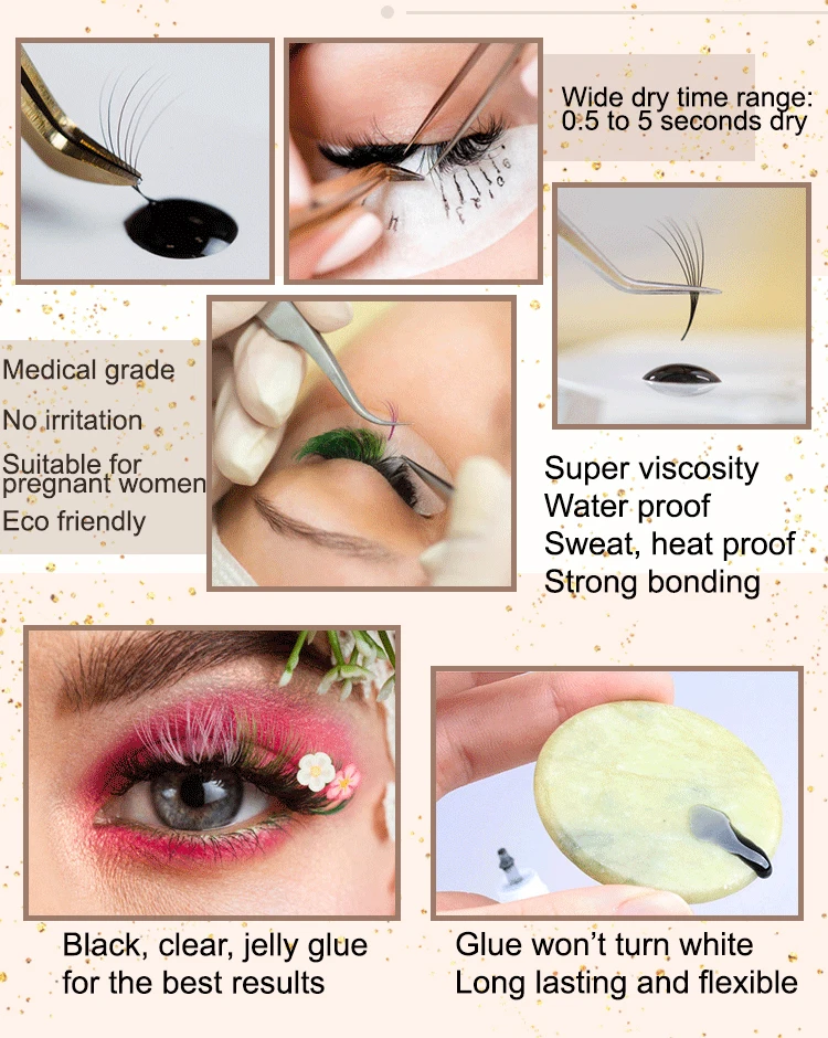 Korean Professional Eyelash Extension Glue Clear Fast Lash Glue