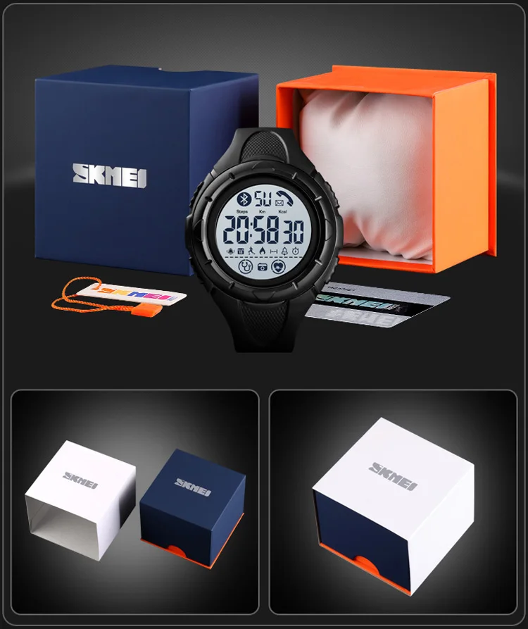 
Водонепроницаемые Смарт-часы skmei 1629 ce rohs для телефонов android ios 