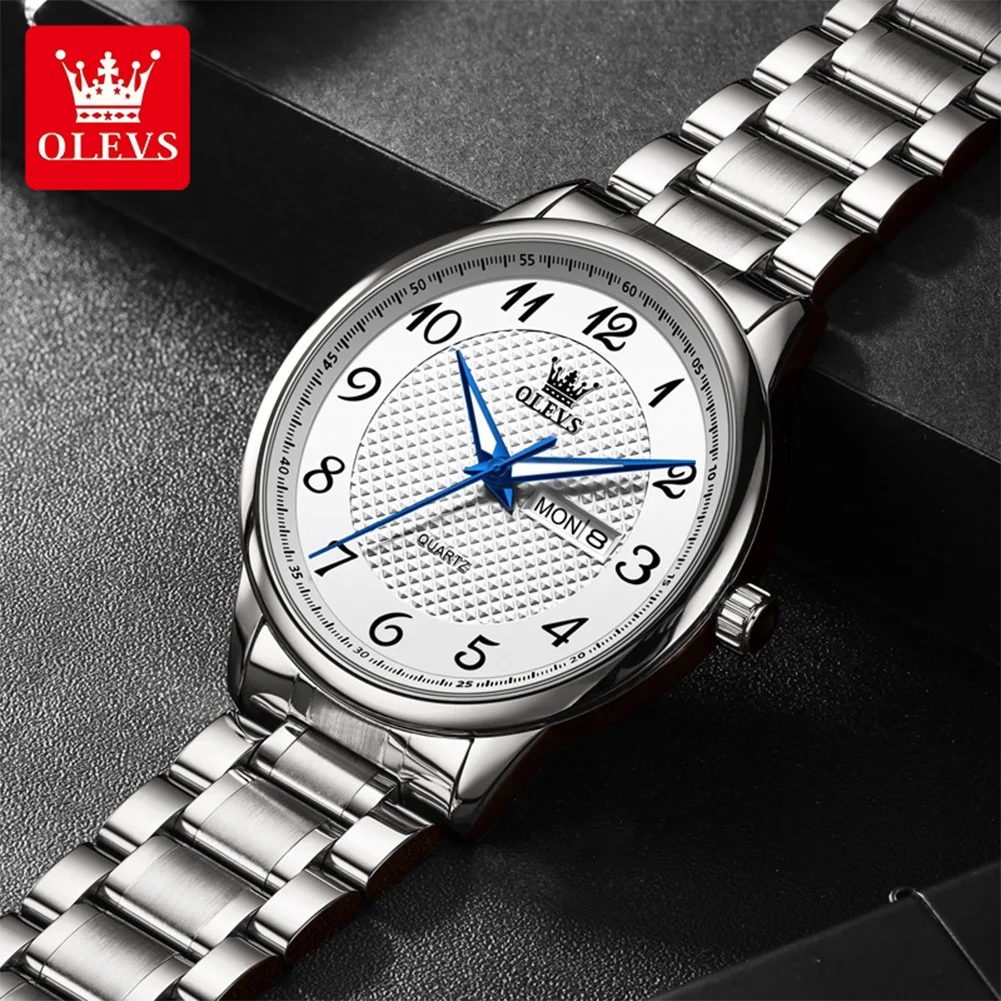 OLEVS 5667 Luxury Men's Stainless Steel Watch