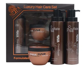 アルガンオイルシャンプー＆コンディショナーセット プロの高級ヘアケアギフト天然硫酸塩フリーアルガンオイルシャンプーと