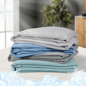 Summer Air Conditioning Quilt Washable Double Sides Cooling Comforter Soft Pillow Case for Hot Sleepers