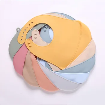 Food Grade Silicone Baby Eating Bib Easy-to-Clean Waterproof Kidsren's Saliva Towel Washable Food Catcher OEM Supply for Boys