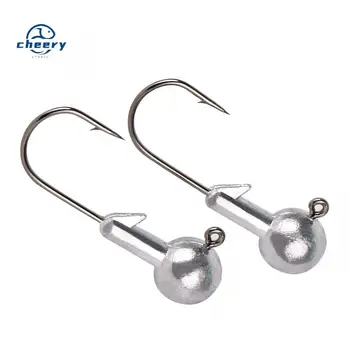 CHEERY Natural-Colored Lead Head Jig Hooks Sharp Eagle-Bill Lure Accessories Soft Bait Bulk – Soft Lure – view 2