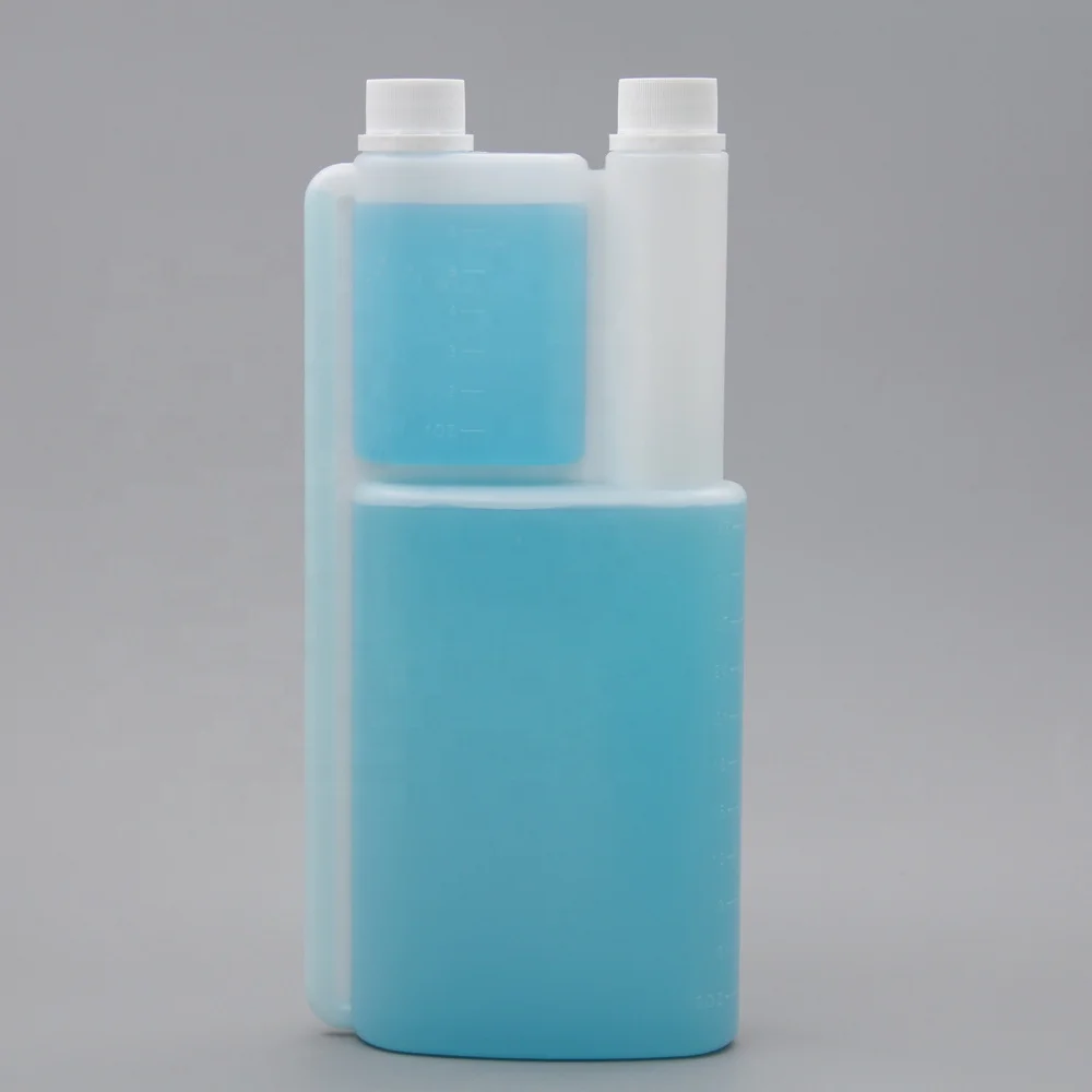 How to Use Twin Neck Bottle Plastic Measuring Bottle Chemical Use Dosing Plastic Dispenser Bottles 1L With Tamper Evident Cap